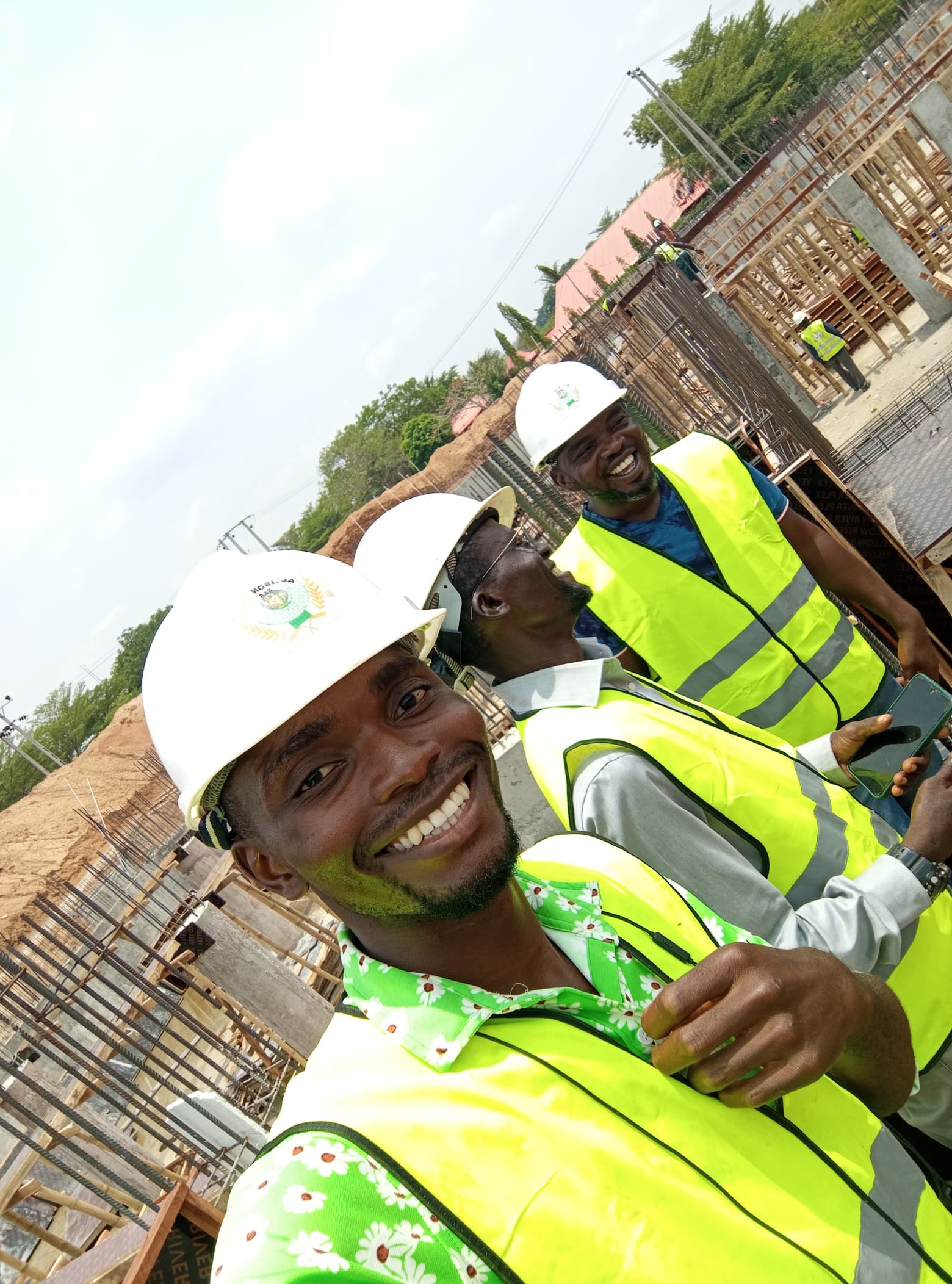 Site inspection team on site
